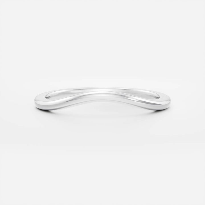 Classic Curved Solid Gold Wedding Band