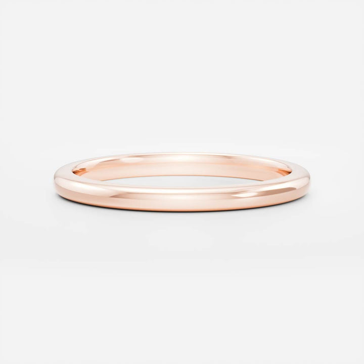 Solid Gold Classic Simple Wedding Band
