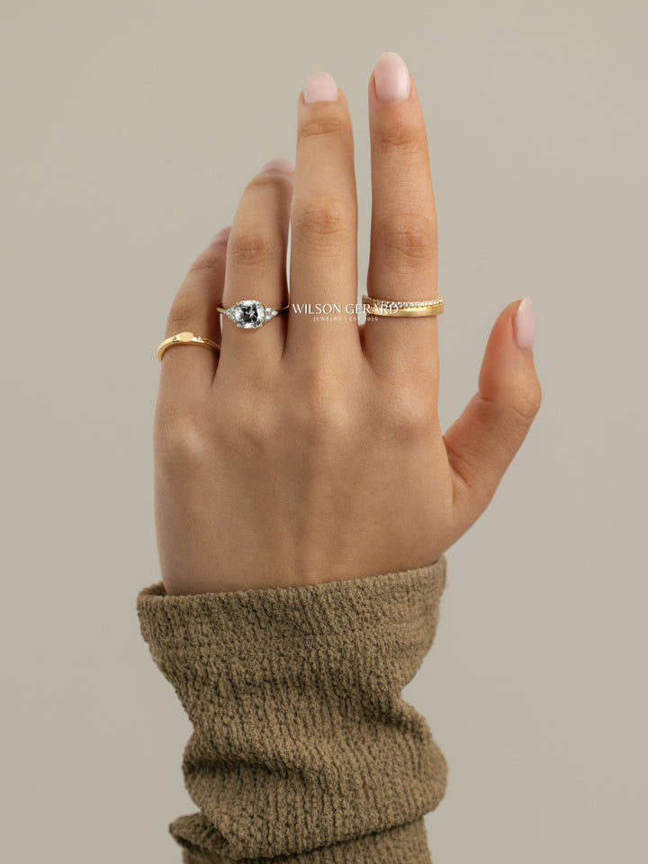 luxury cushion cut engagement ring 2 carat
