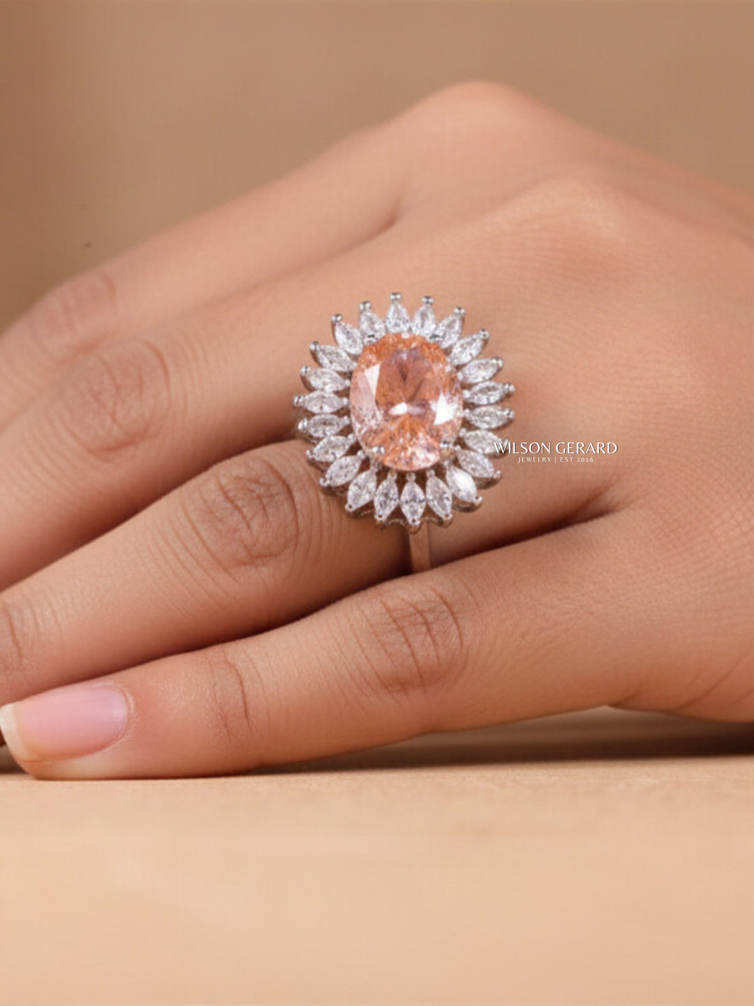 Unique Pink Diamond Engagement Ring