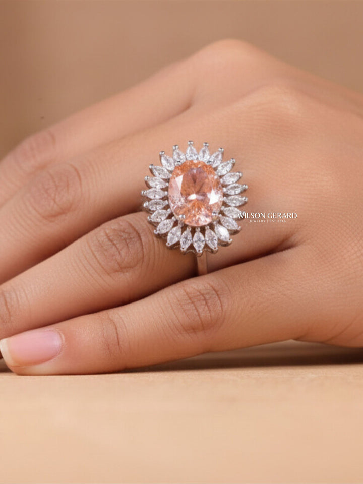 Unique Pink Diamond Engagement Ring