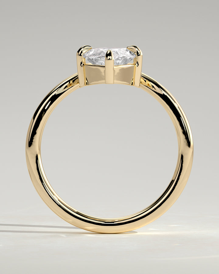 V Band Engagement Ring