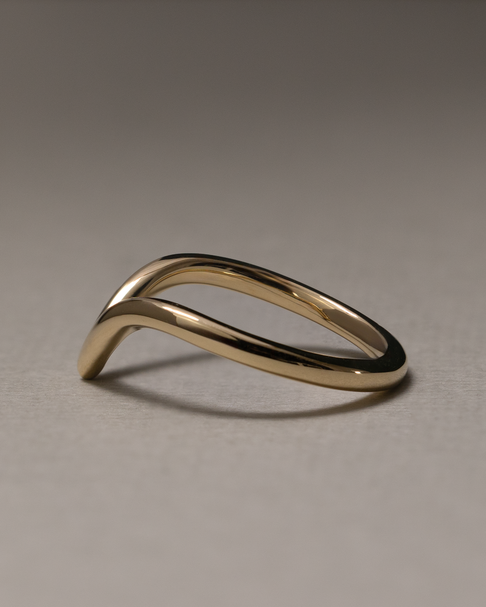 V shape wedding band
