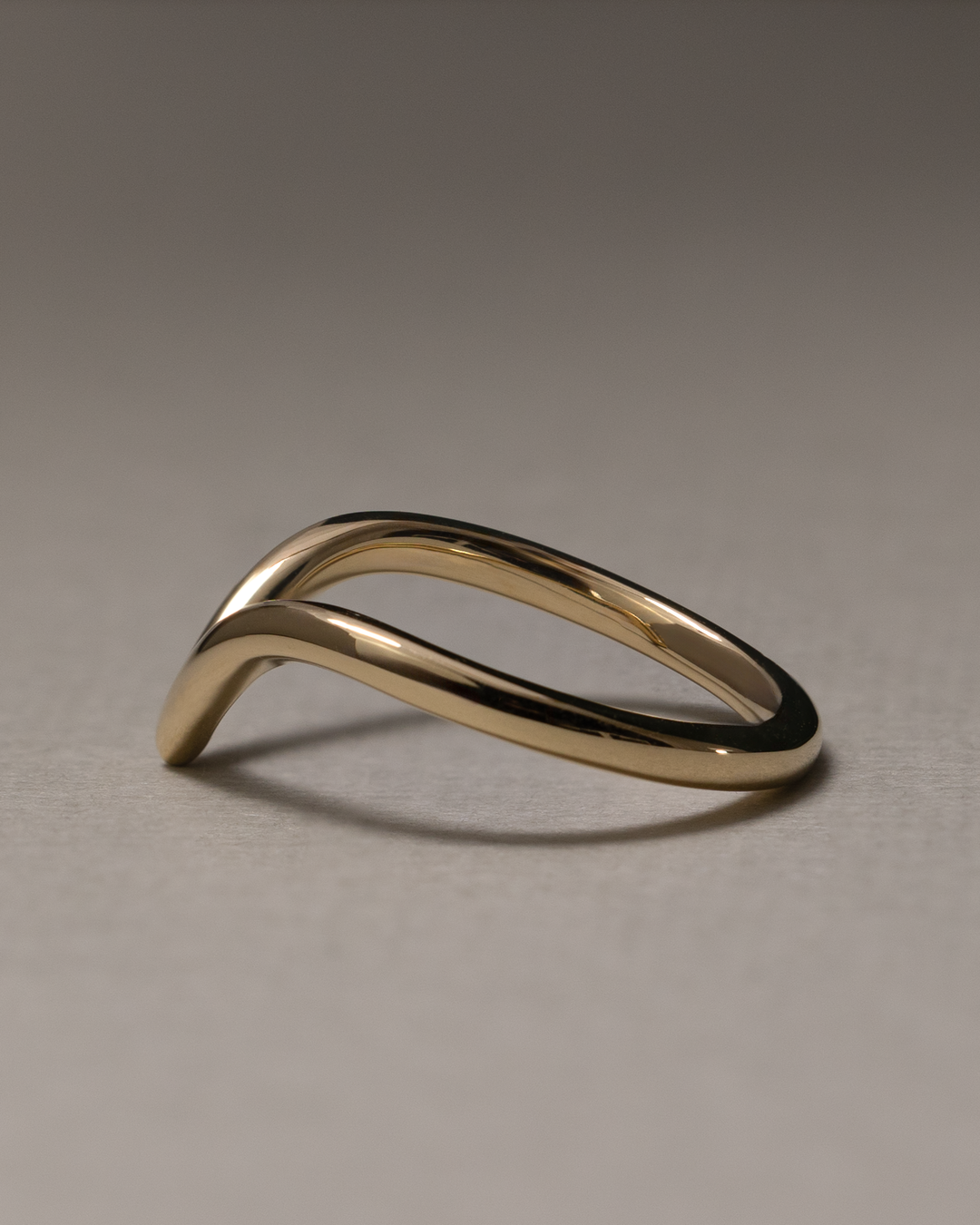 V shape wedding band

