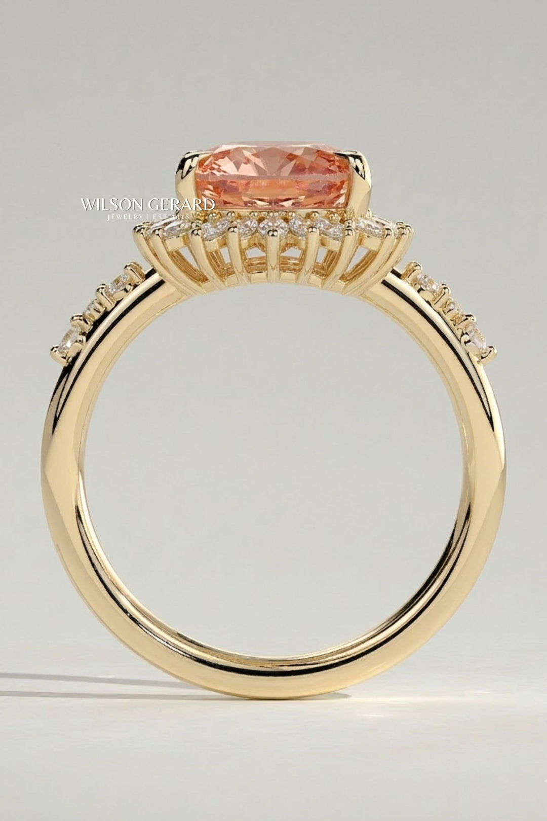 Vintage Style Pink Diamond Ring