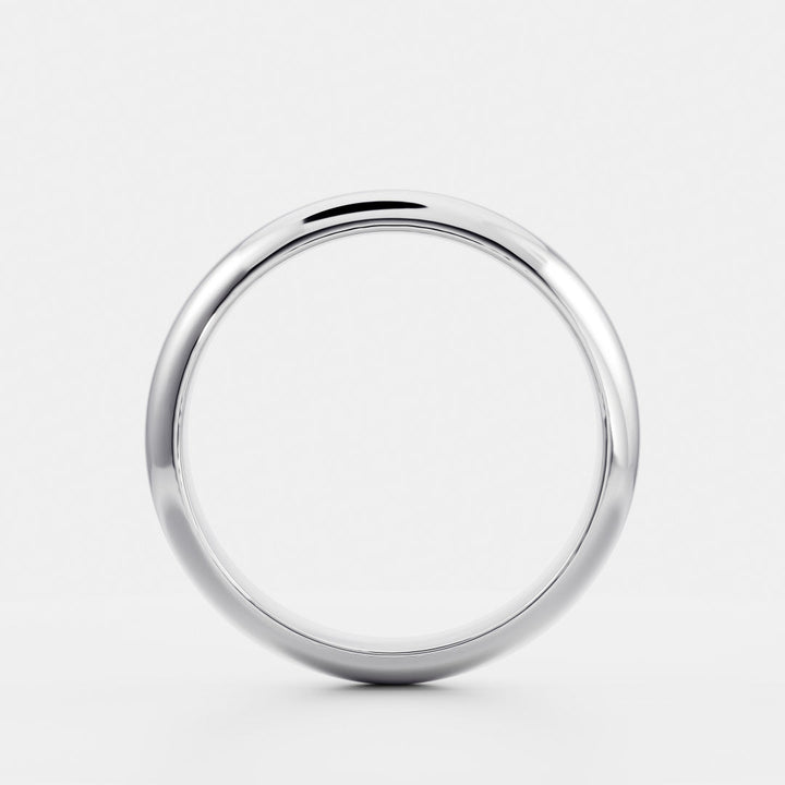 Solid Gold Classic Plain Wedding Band