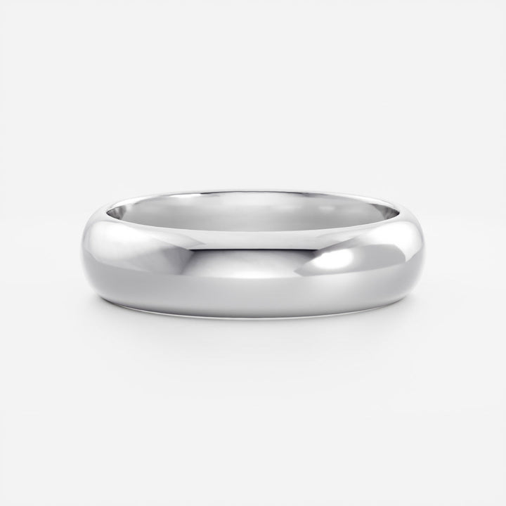 Solid Gold Classic Plain Wedding Band