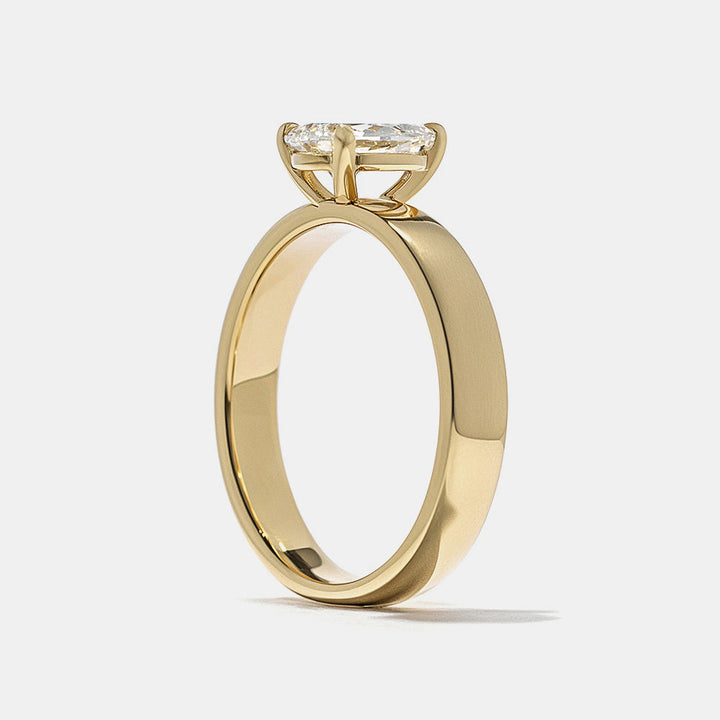 0.75CT Pear Cut E/VS1 Lab Grown Diamond Solitaire Engagement Ring