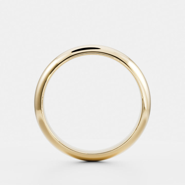 Solid Gold Classic Plain Wedding Band