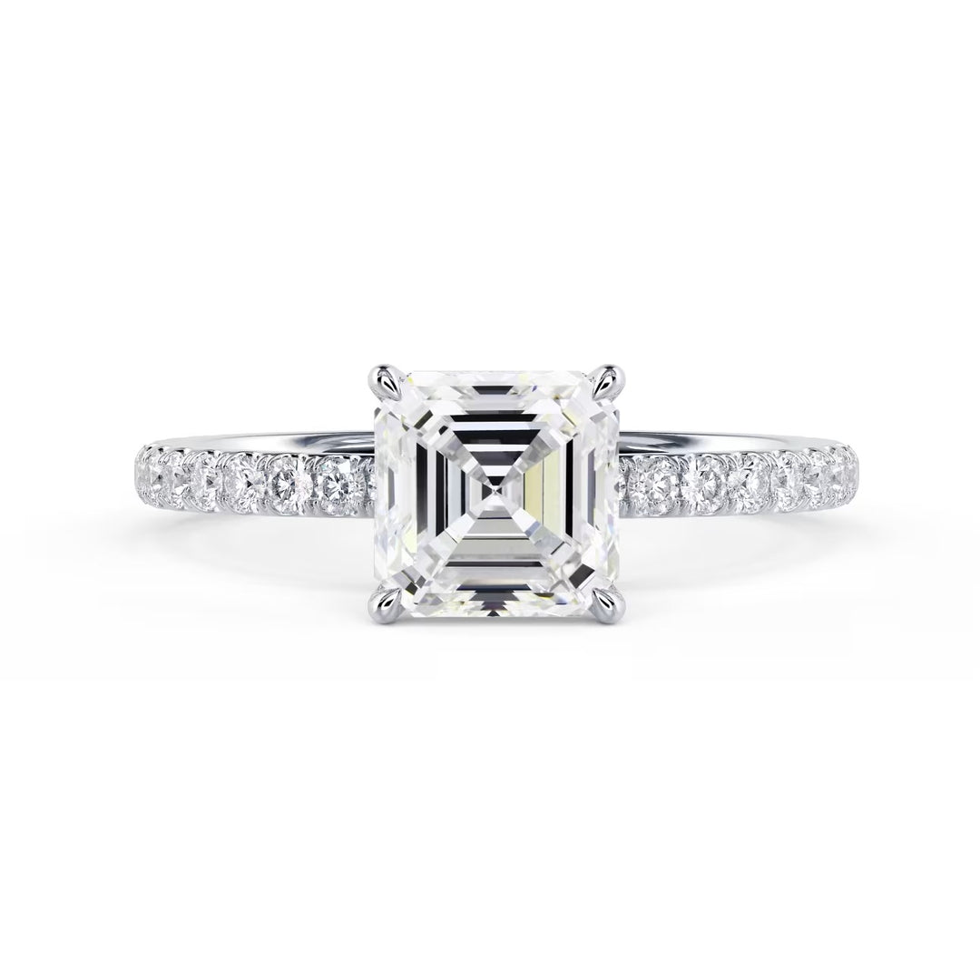 Step Cut Diamond Rings