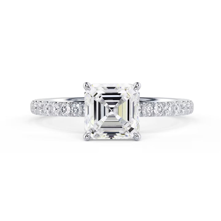 Step Cut Diamond Rings