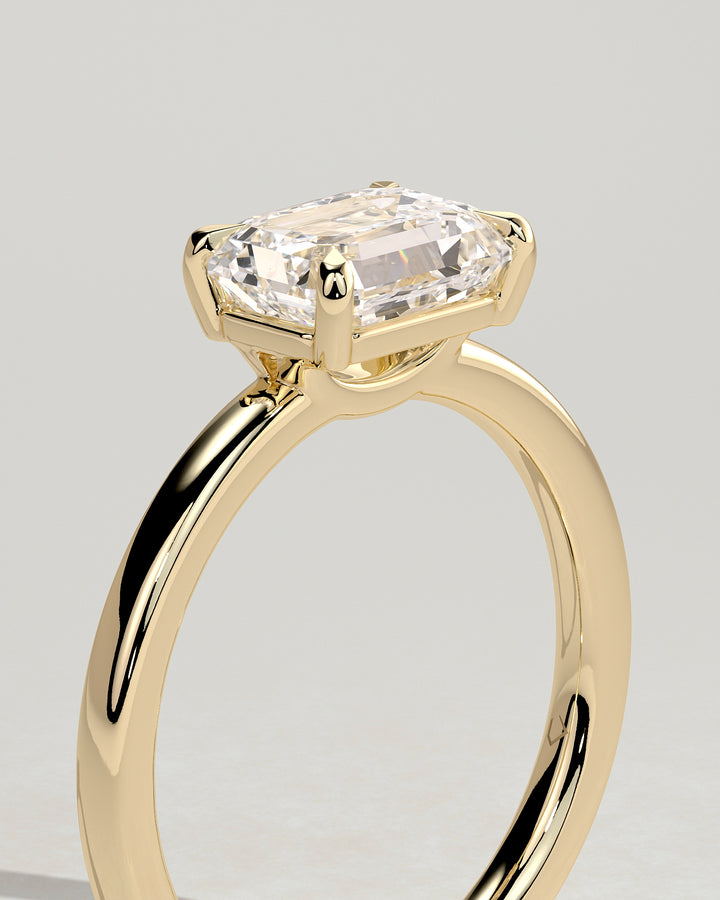 basket gallery engagement ring
