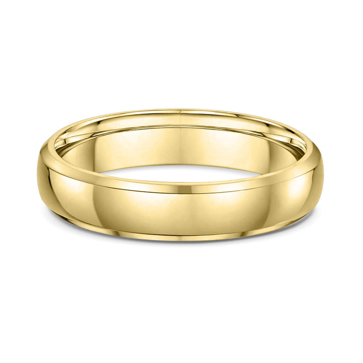 beveled gold ring
