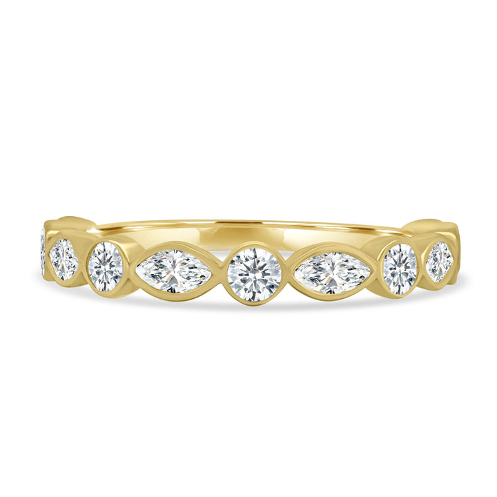 bezel set diamond ring
