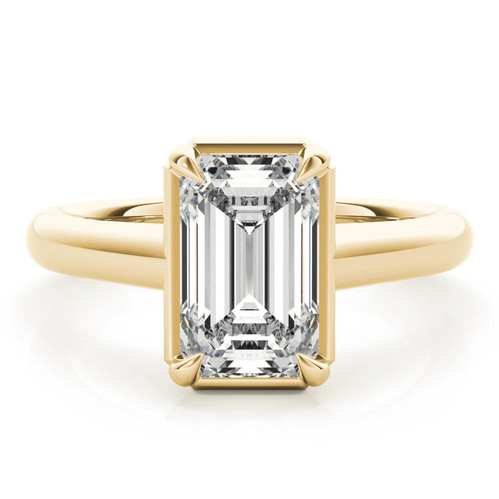 bezel set diamond ring
