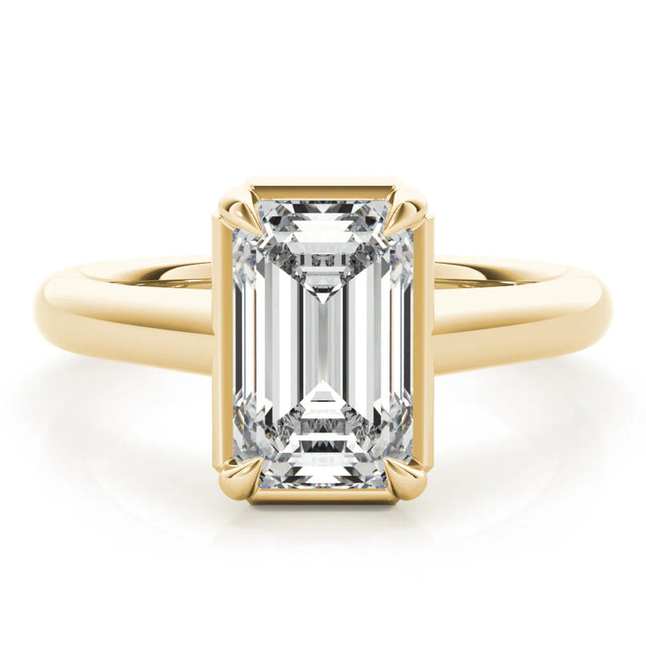 bezel set diamond ring
