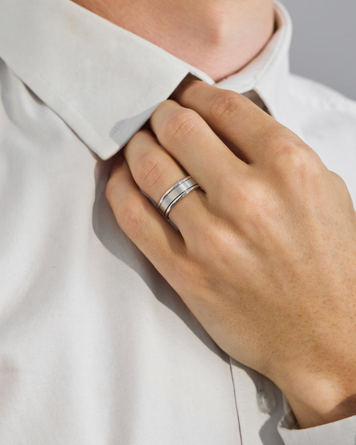 brushed finish ring
