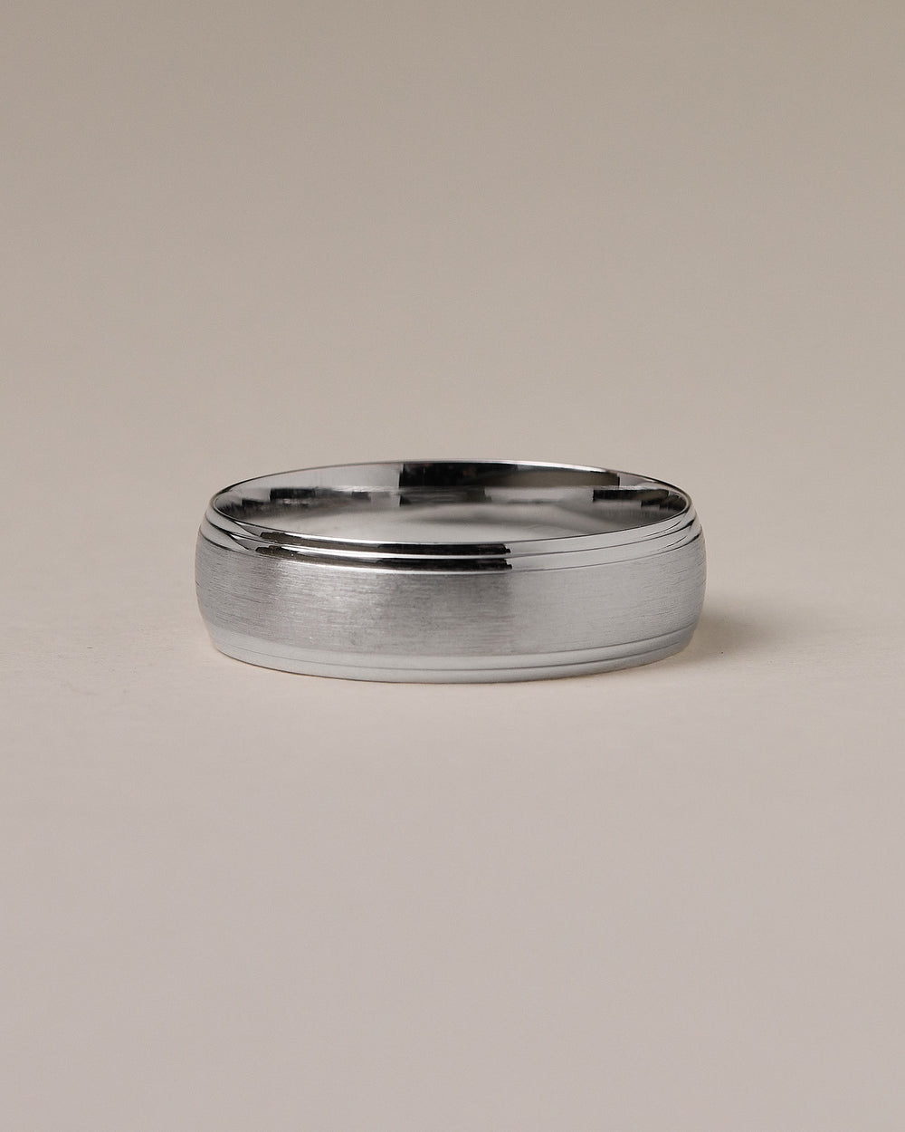 brushed satin wedding band
