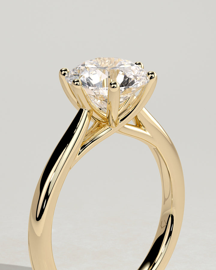 cathedral setting engagement ring