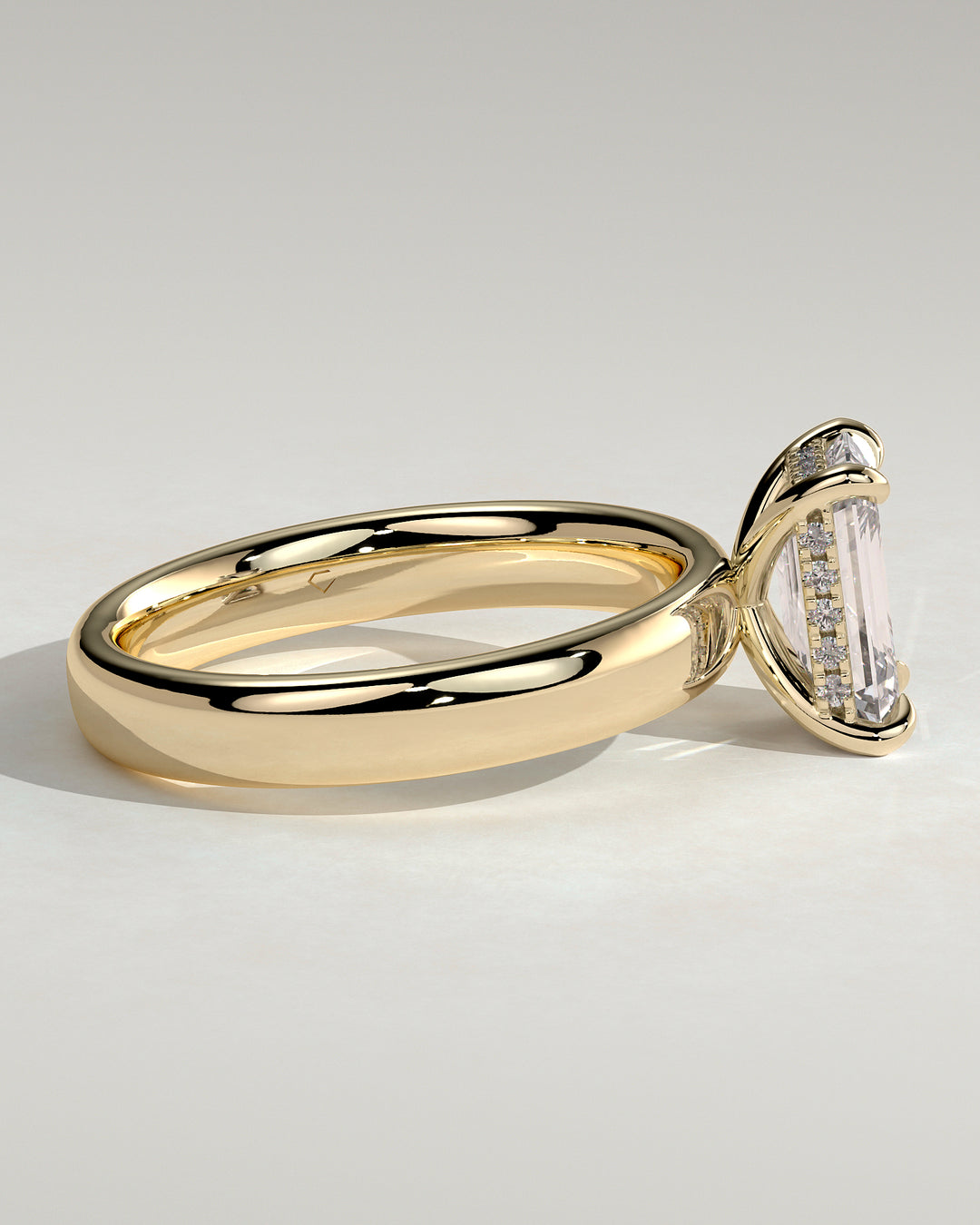 cigar band engagement ring