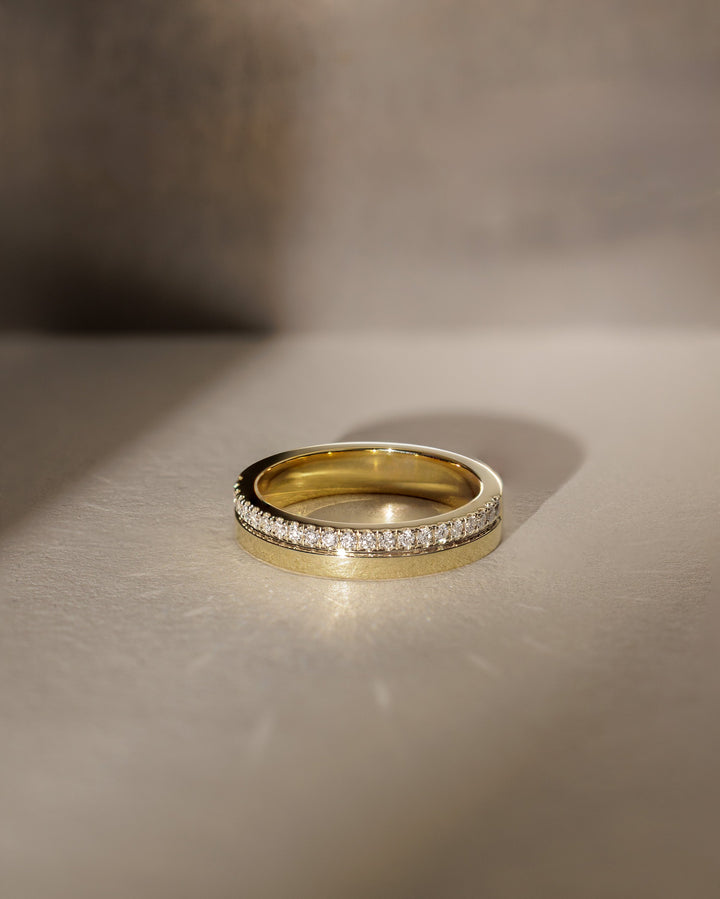 cigar band wedding ring
