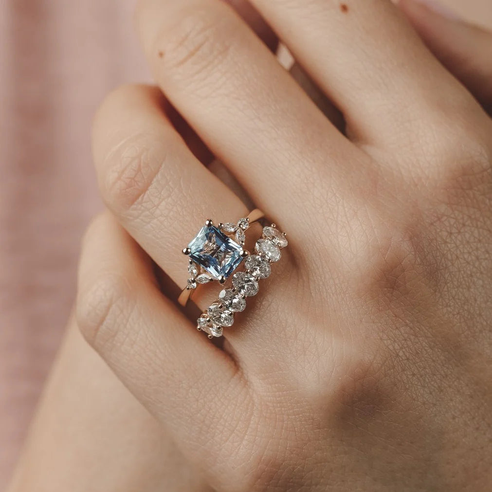 cluster diamond ring

