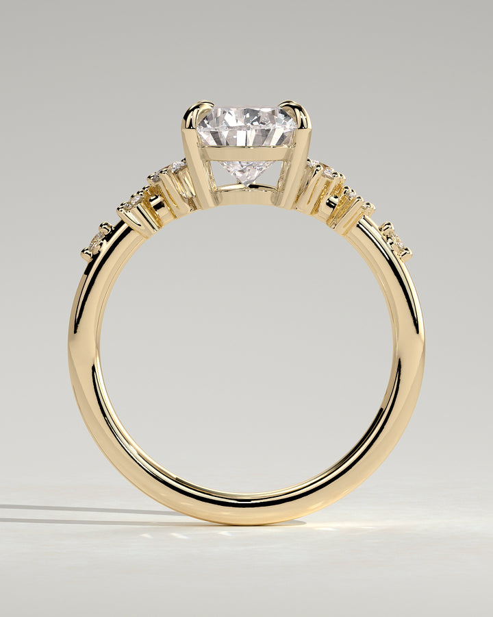 cluster pear ring