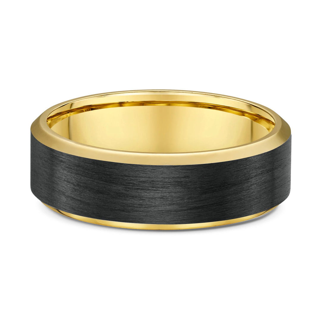 contrasting metal ring

