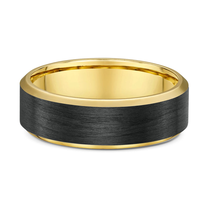 contrasting metal ring

