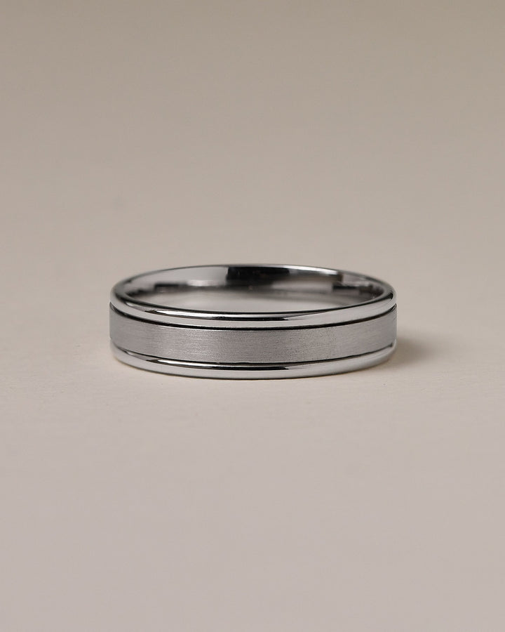 cross brush finish ring
