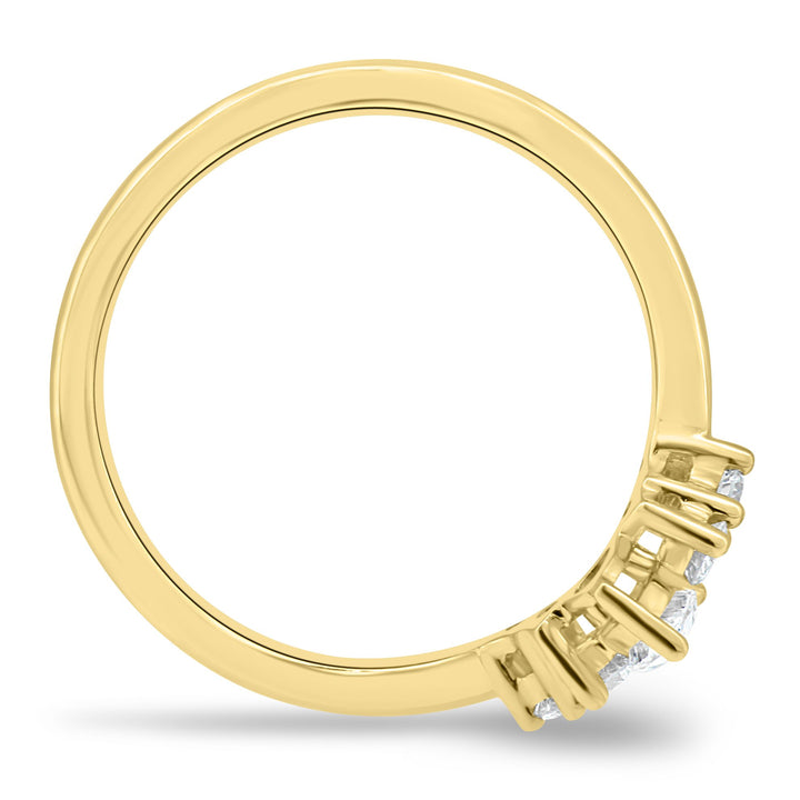 curved bridal band 