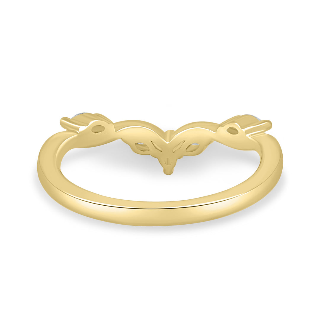 curved diamond ring