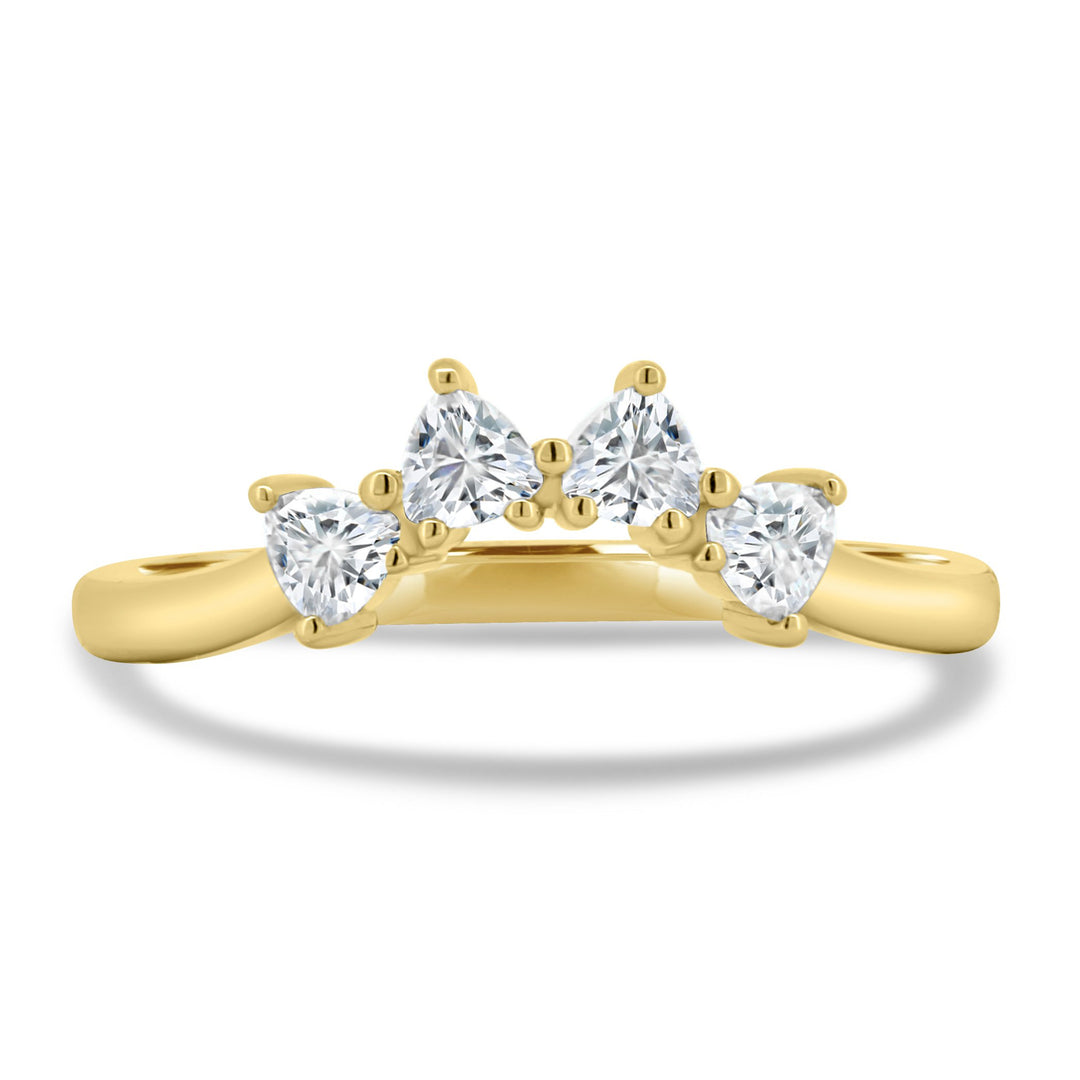 curved wedding band