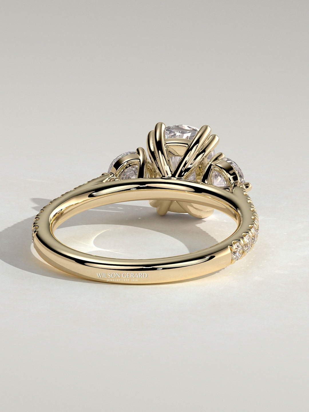 cushion cut diamond engagement ring
