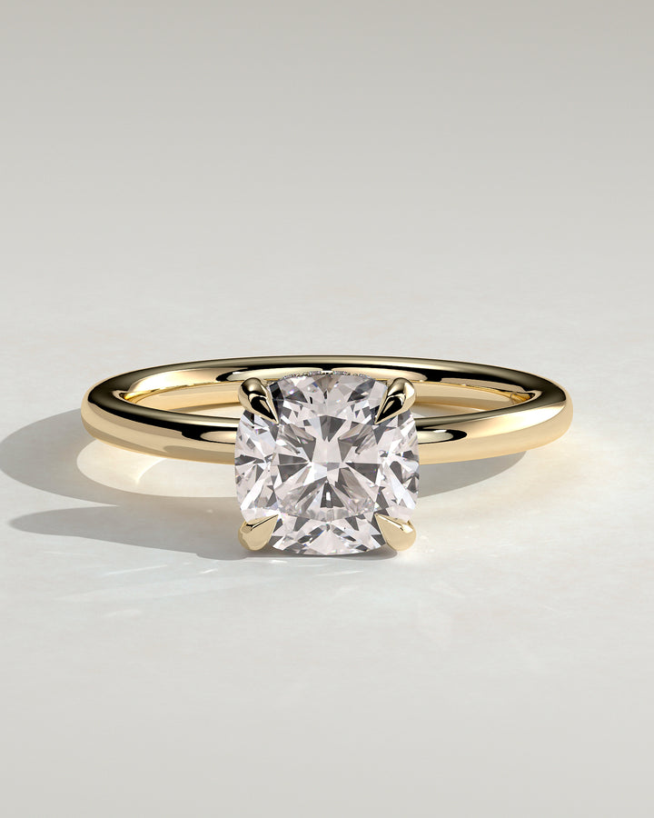 cushion cut engagement ring