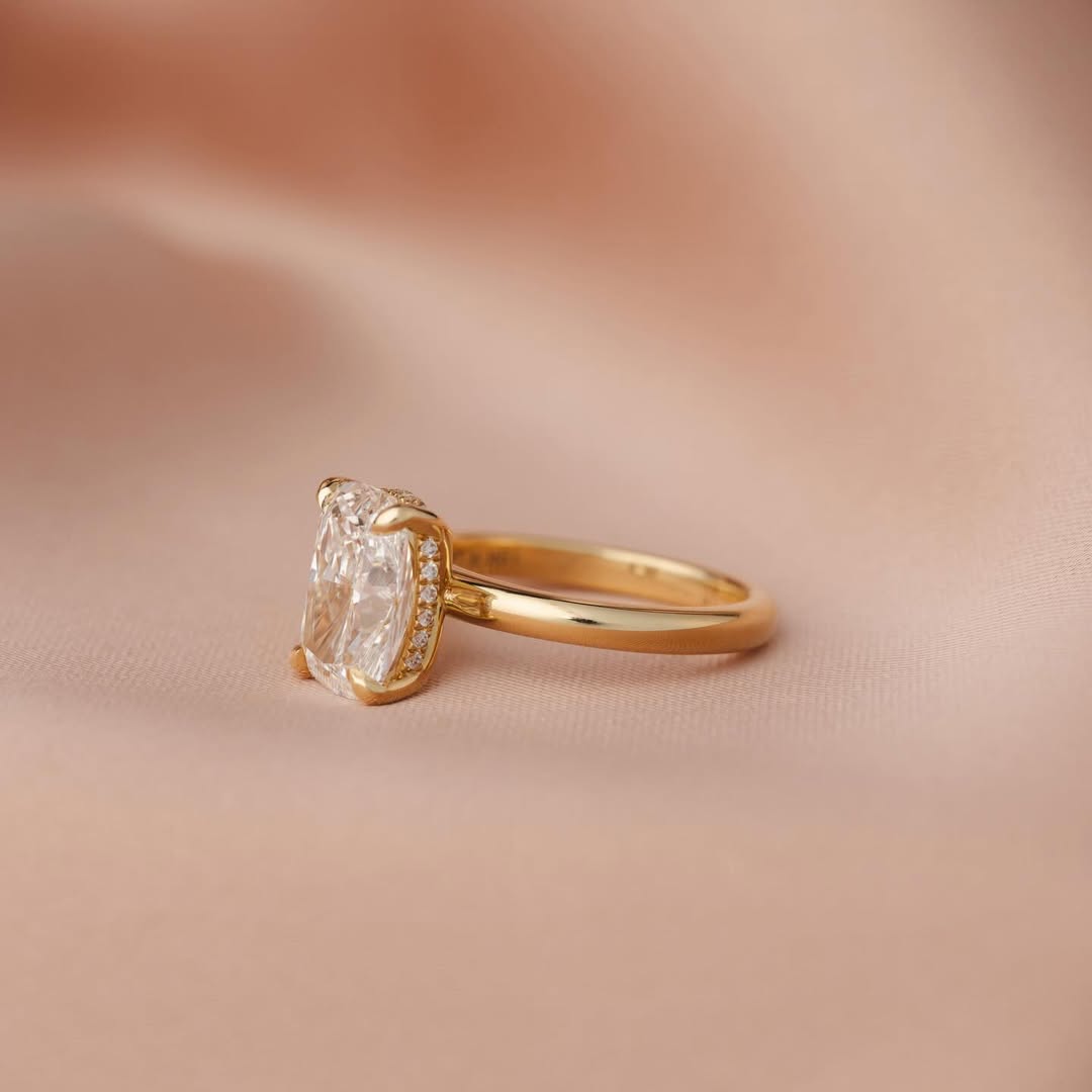 cushion engagement ring
