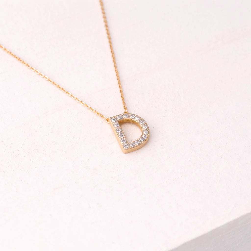 custom letter pendant
