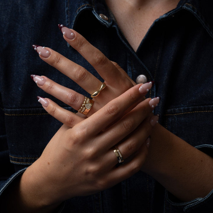 1.0CT Trillion Cut E/VS1 Lab Grown Diamond Monolith Engagement Ring