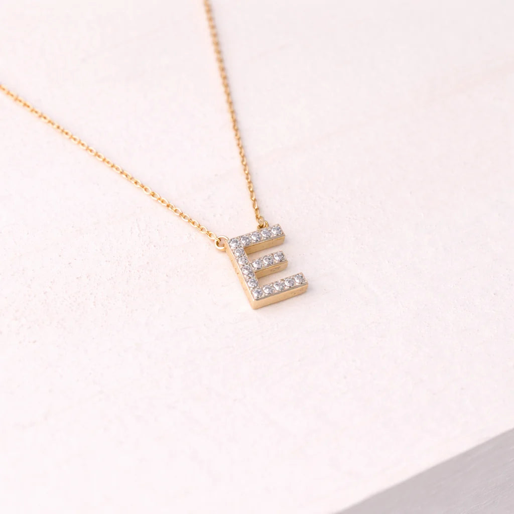 diamond alphabet necklace
