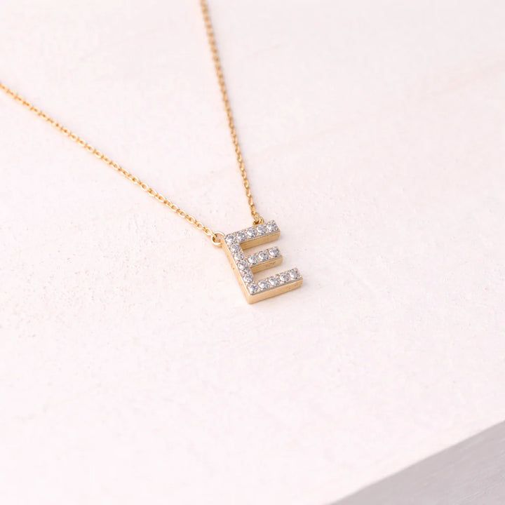 diamond alphabet necklace
