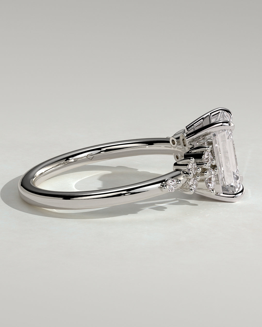 diamond cluster ring