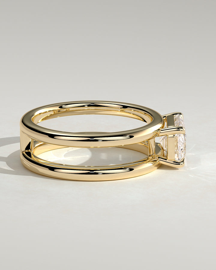 double band engagement ring