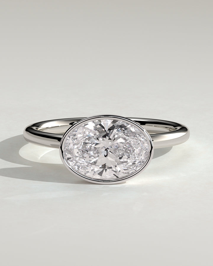 east west engagement ring