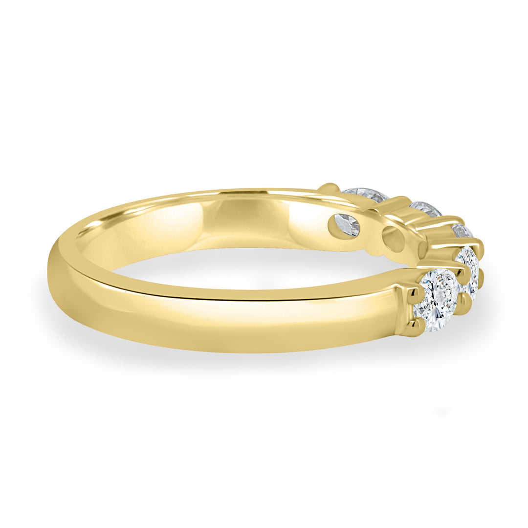 east west oval wedding band
