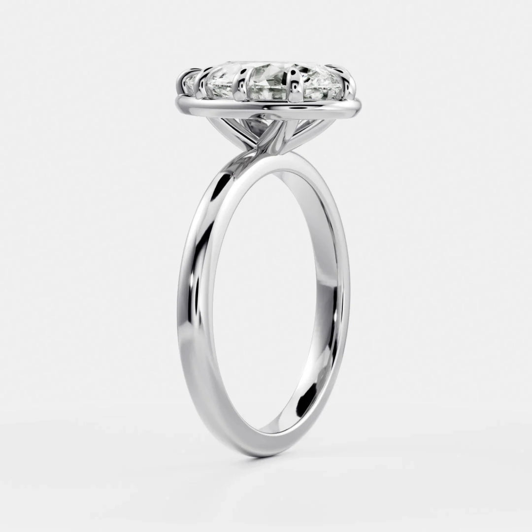 Pear Cut Bezel Ring