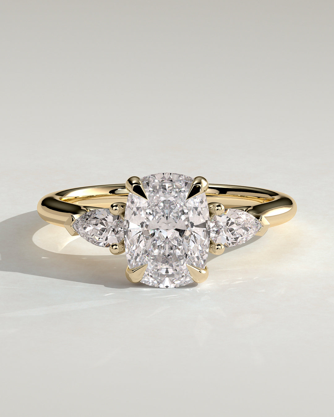 elongated cushion engagement ring