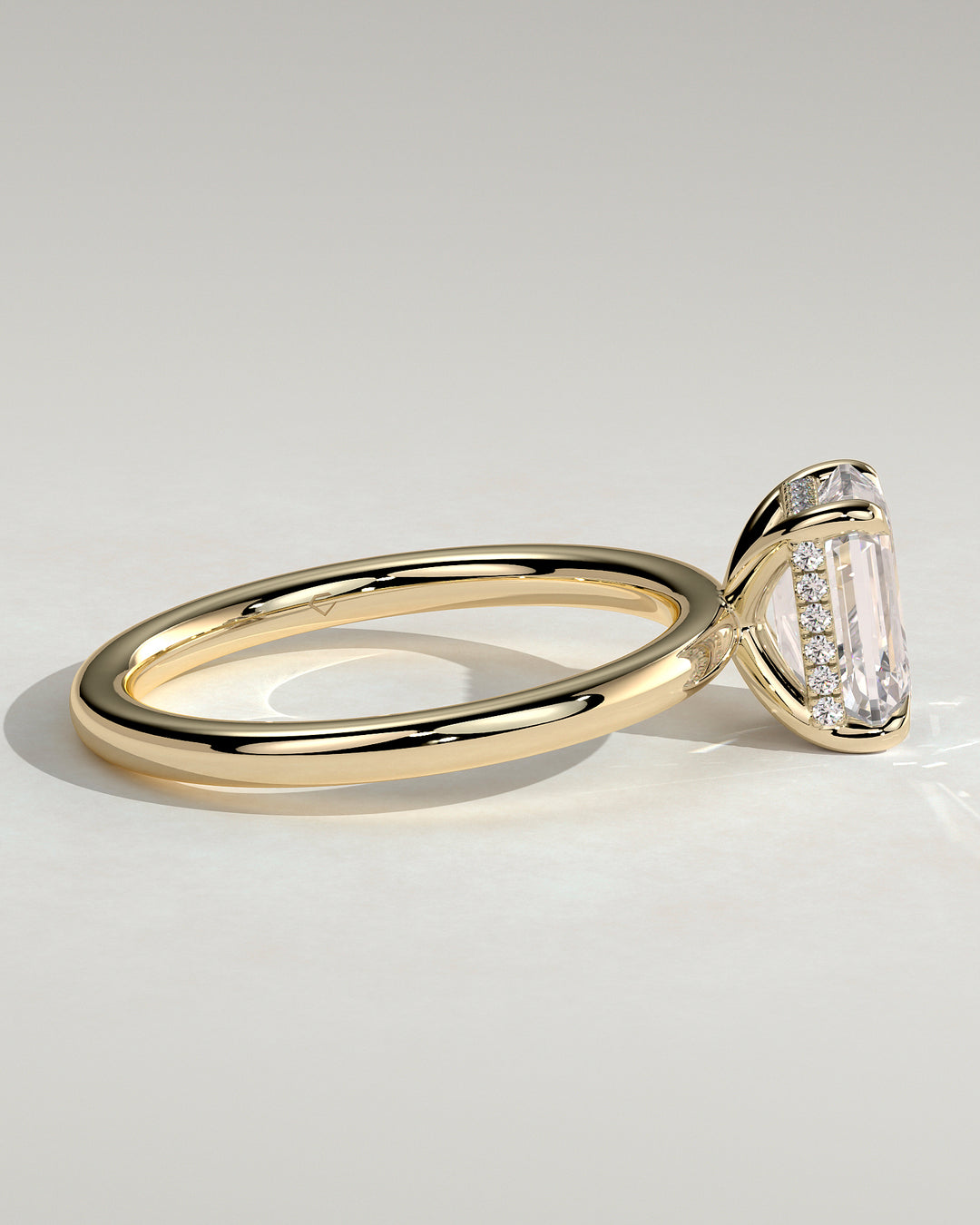 emerald cut engagement ring
