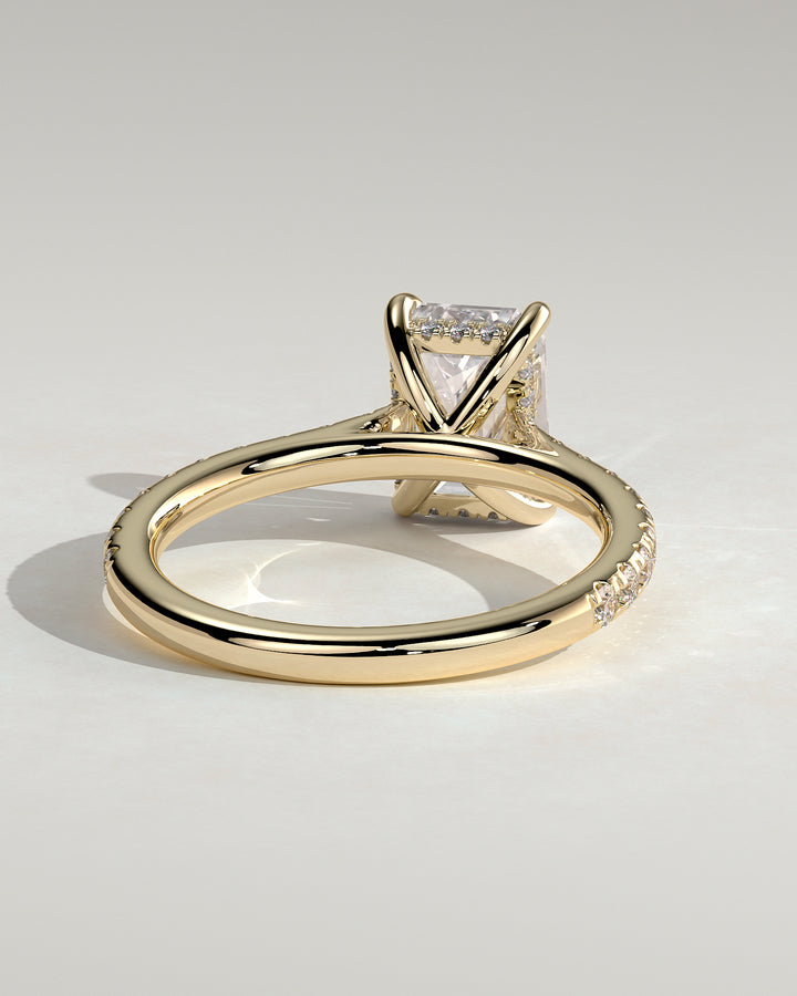 emerald halo engagement ring