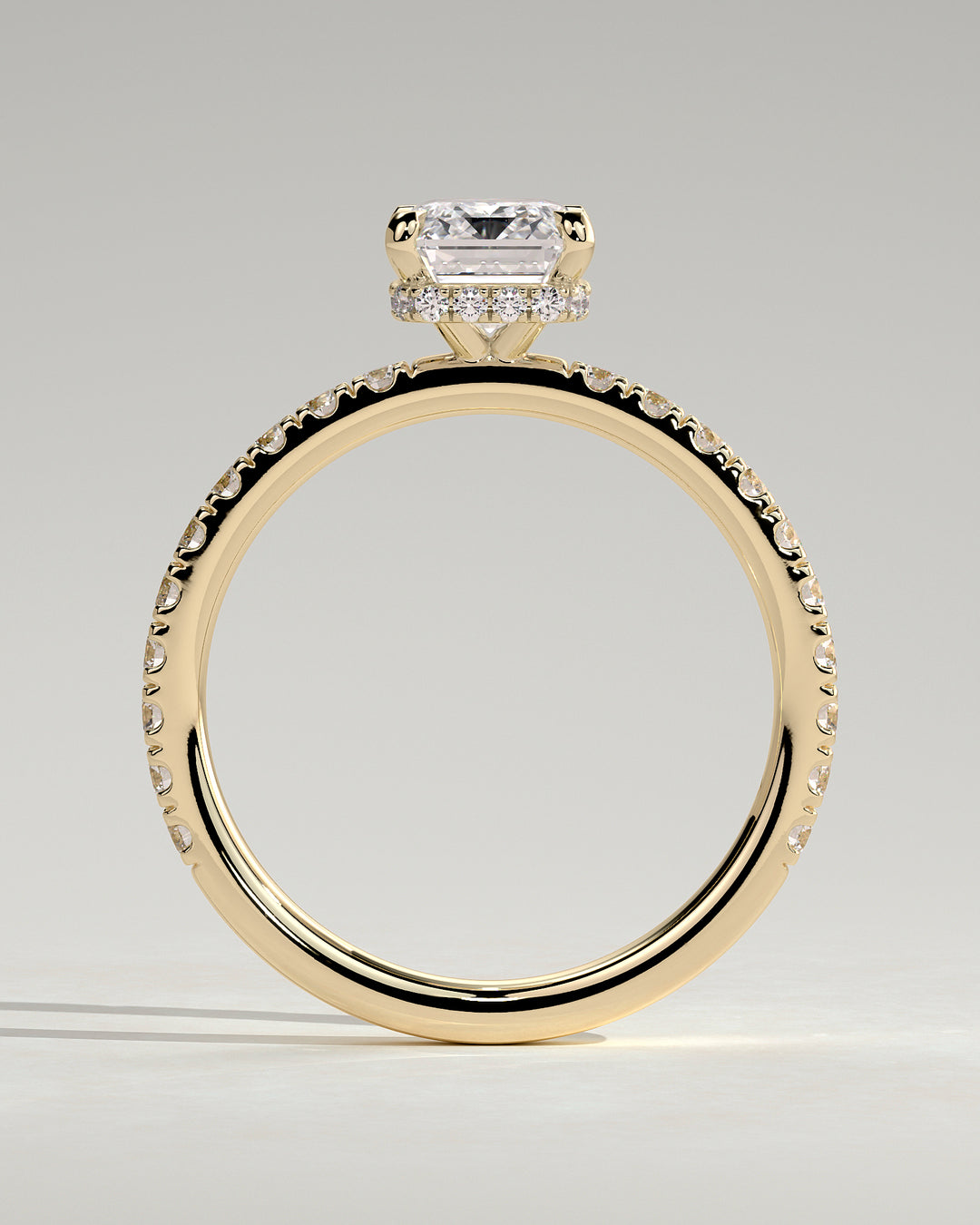 emerald pave ring