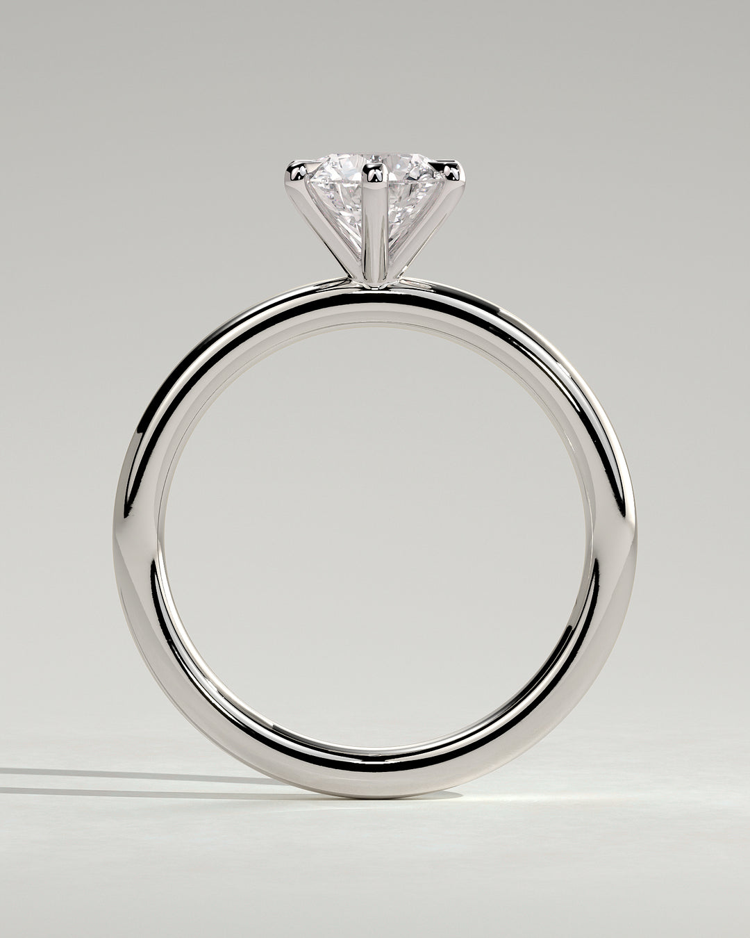 engagement rings solitaire round white gold